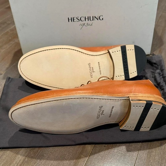 Heschung Goodyear-Salvia Purecalf Sequia Cuir Gold (Woman's size 42.5 / US 9.5) - Picture 6 of 8